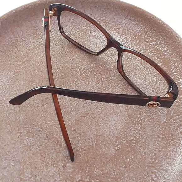 Gucci Havana Brown Tortoise Cat Eye Eyeglass Frames, Case and Gift Bag - Picture 1 of 13